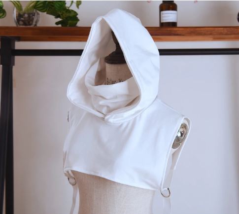 Hooded Sleeveless High Neck Shrug