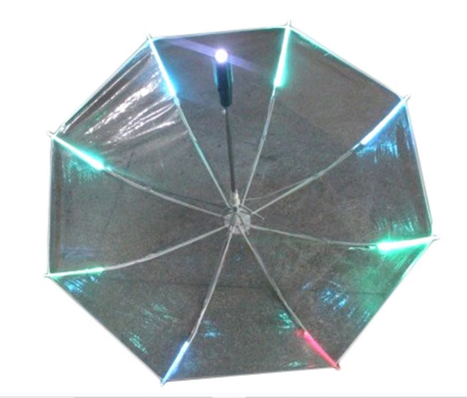 LED Umbrella With Flashlight Handle