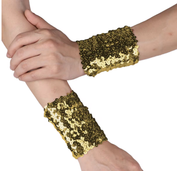 Stretchy Sequin Cuffs