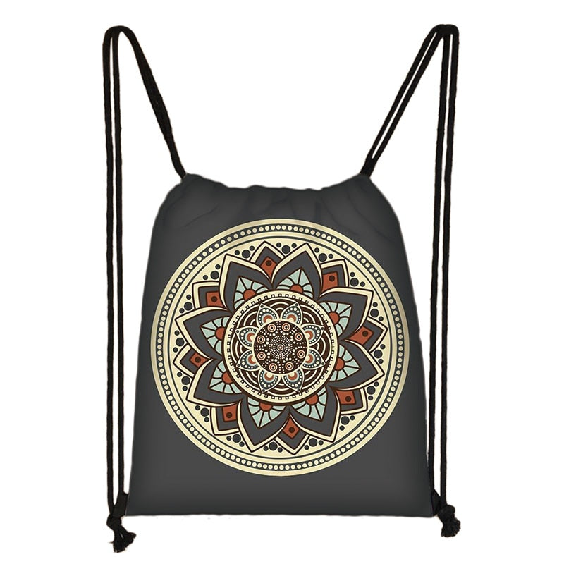 Mandala Print Back Pack