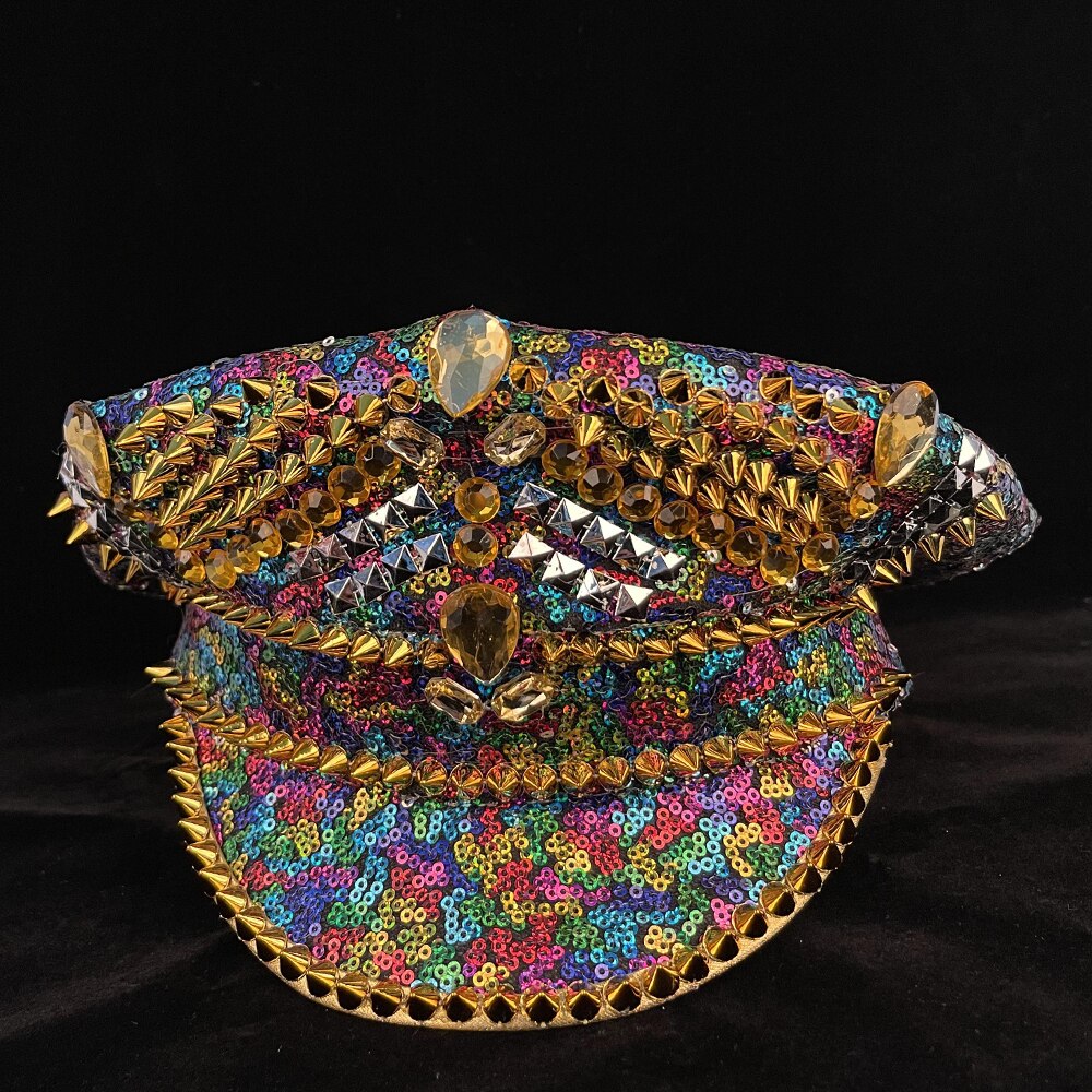 Multicolour Sequins Festival Hat