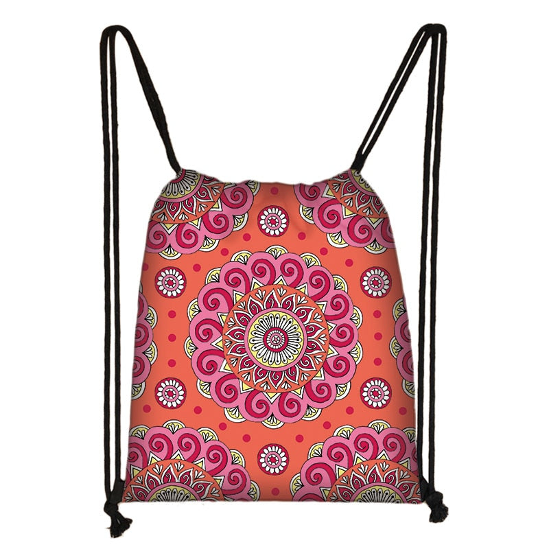 Mandala Print Back Pack