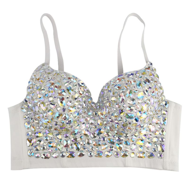 Rhinestone cheap covered bustier