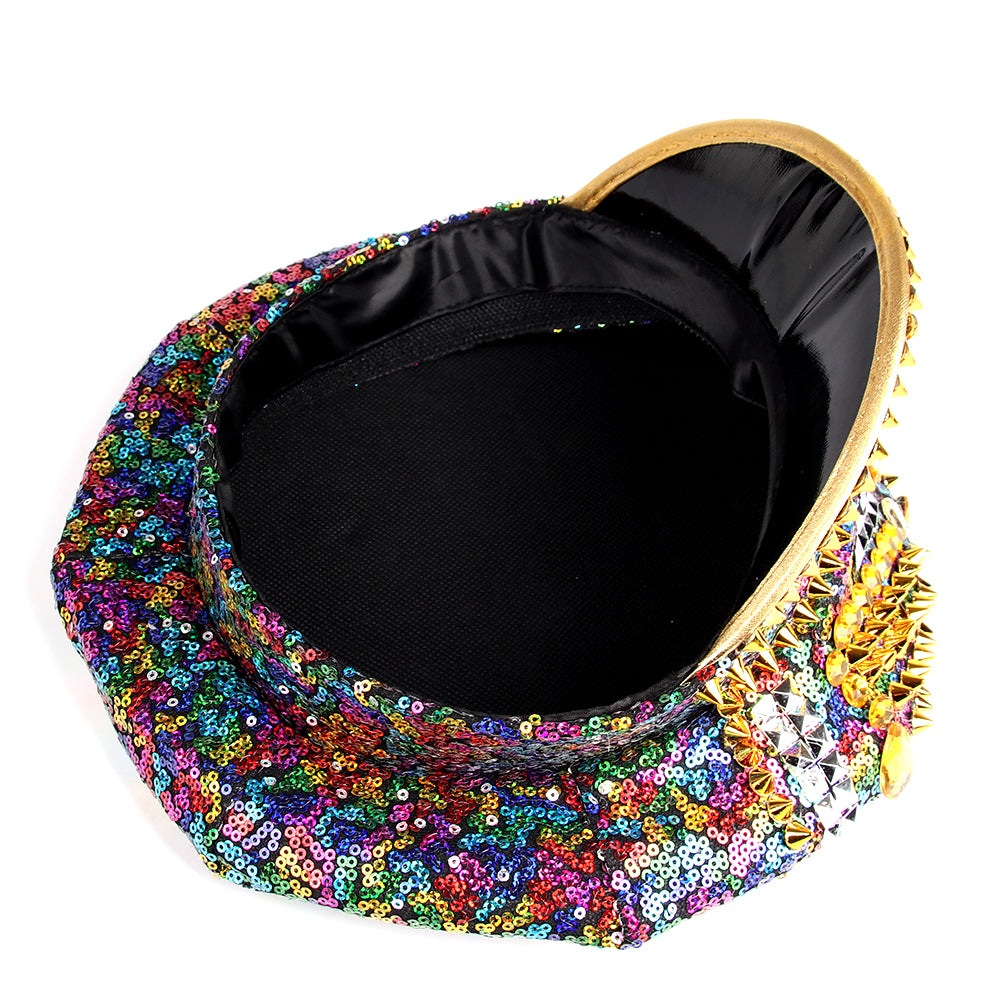 Multicolour Sequins Festival Hat