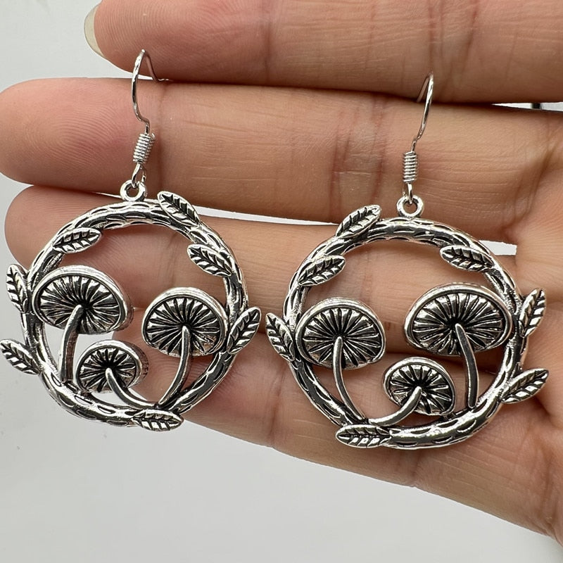 Mushroom Pendant Earrings