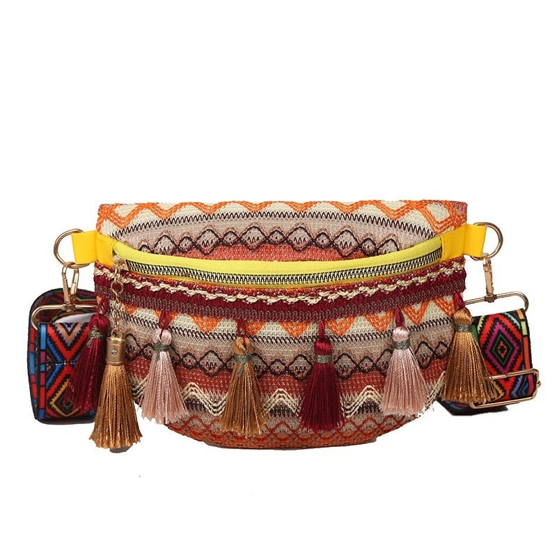 Folk Style Waist Bag