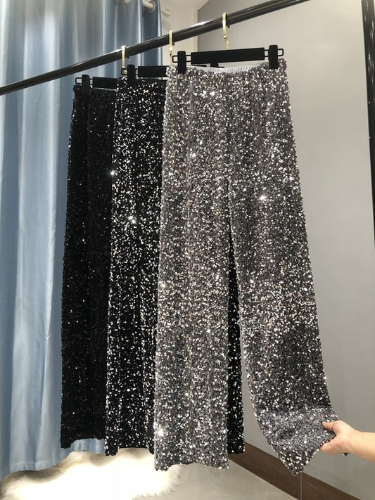 Sparkly Wide Leg Pants