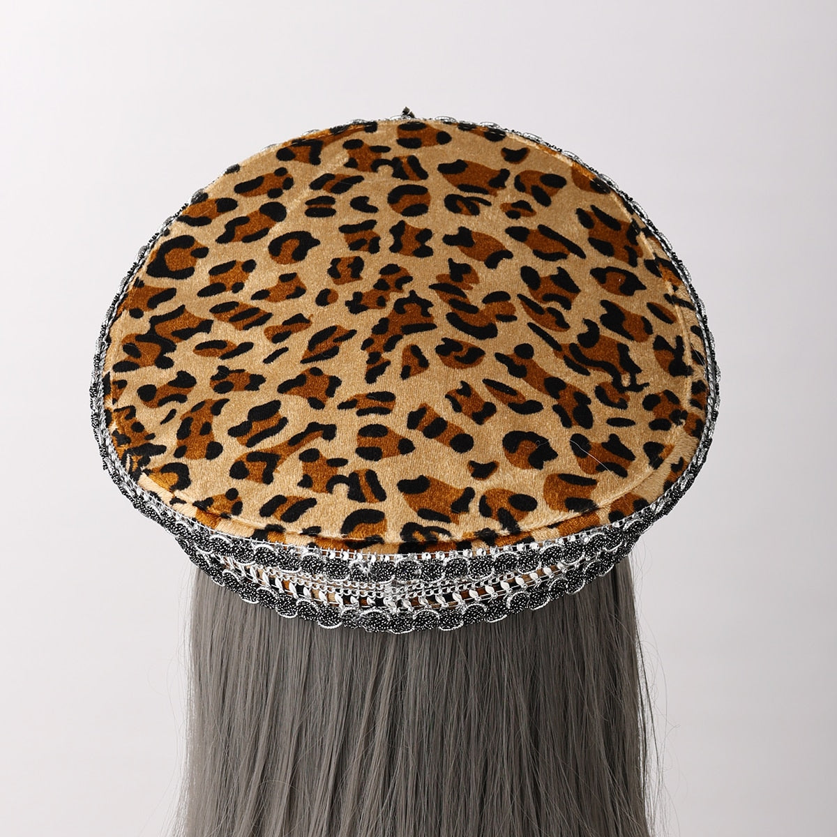 Animal Print Rhinestone Hat