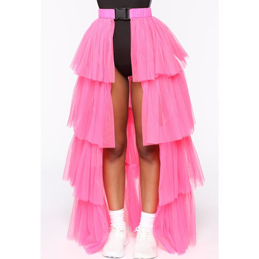 Long Layered Tulle Tutu Skirt