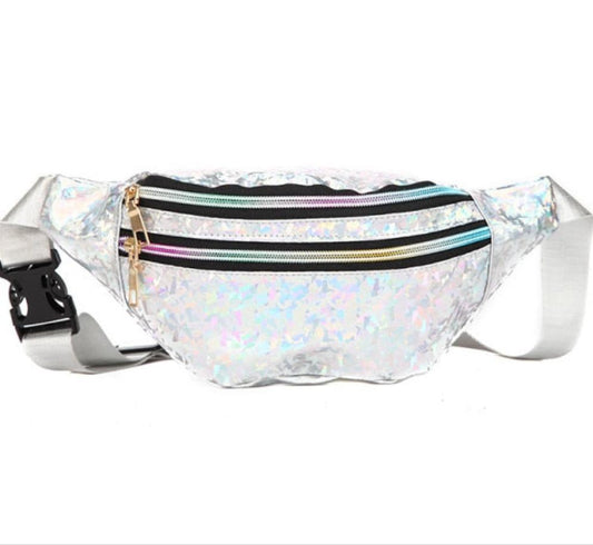 3 Zipper Hologram Bum Bag