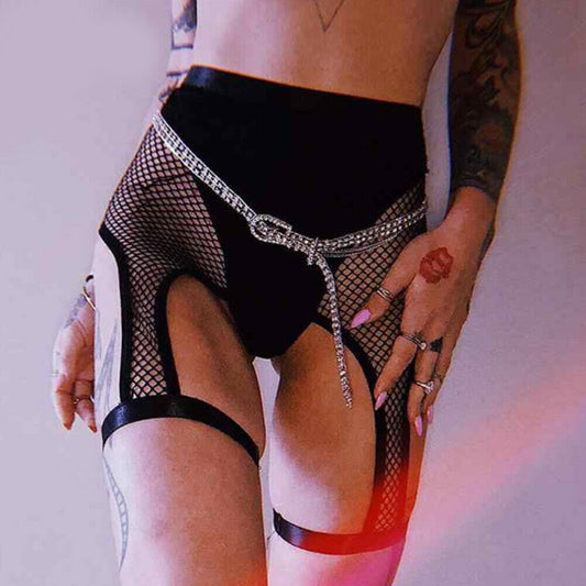 Fishnet Cycle Shorts